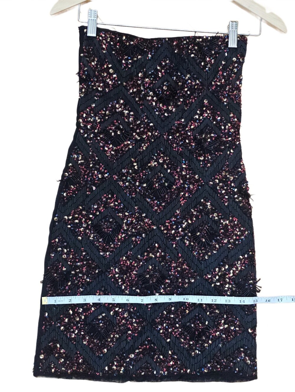 AllSaints Spitalfields Panel Tube Dress – Size US 2 / UK 6 – Hand Embellished - Picture 12 of 15